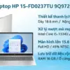Laptop HP 15-FD0237TU 9Q972PA - Hình ảnh 2