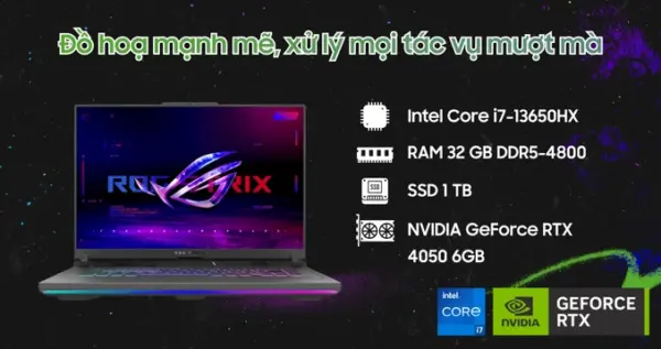 Laptop ASUS ROG Strix G16 G614JU-N4450W - Hình ảnh 3