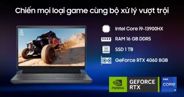Laptop Dell G15 5530 i9HX161W11GR4060 - Hình ảnh 2