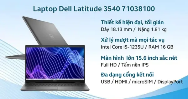 Laptop Dell Latitude 3540 71038100 - Hình ảnh 2