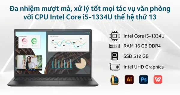 Laptop Dell Vostro 3530 2H1TPI5 - Hình ảnh 3