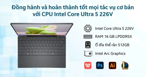 Laptop Dell XPS 13 9350 XPS9350-U5IA165W11GR-FP - Hình ảnh 3