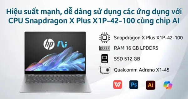 Laptop HP OmniBook X 14-FE1010QU B53KBPA - Hình ảnh 3