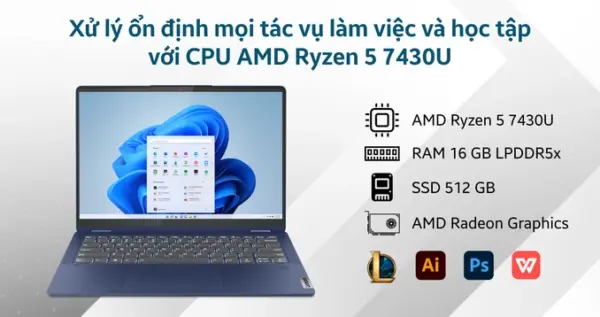 Laptop Lenovo IdeaPad Flex 5 14ABR8 82XX00DMVN - Hình ảnh 2